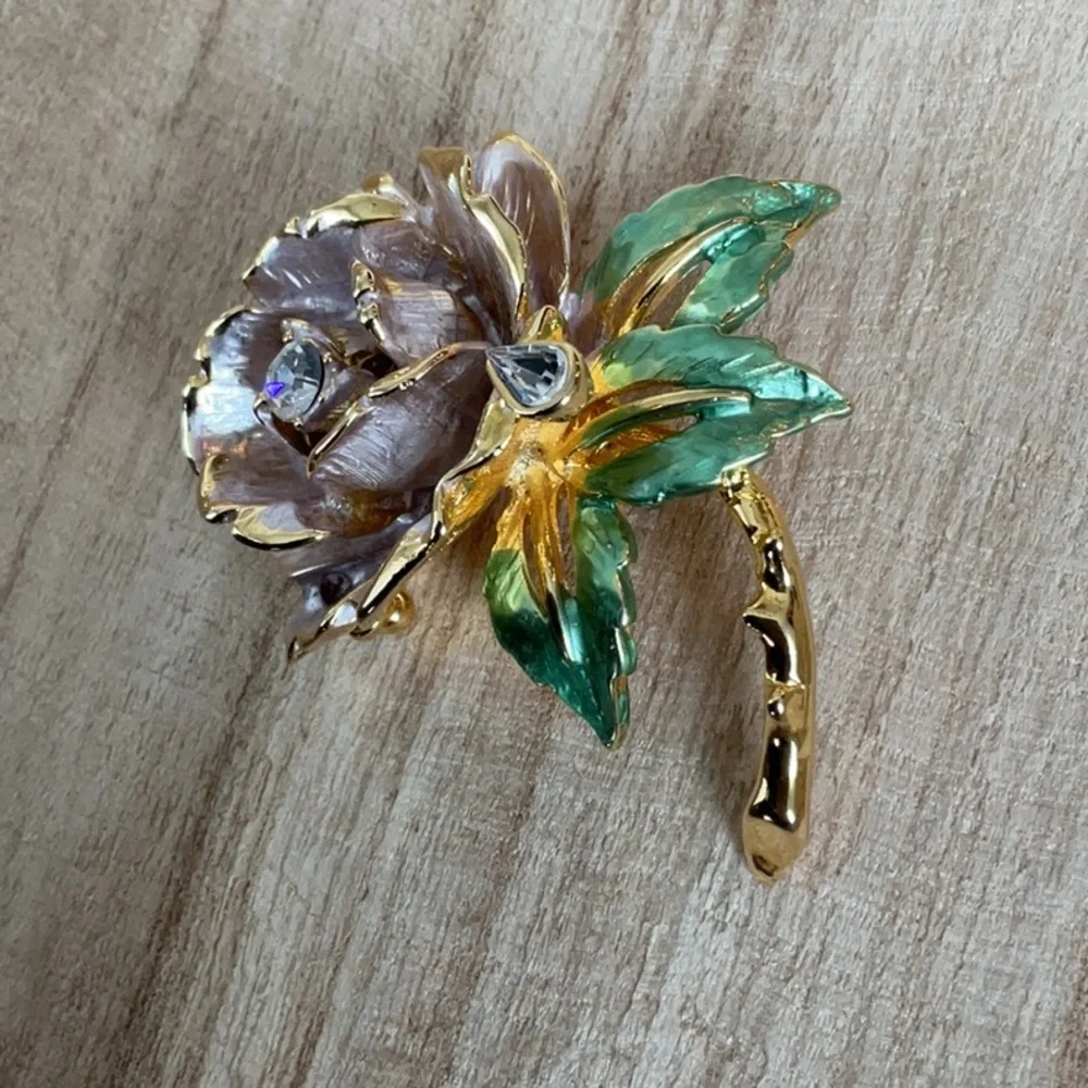 Princess Diana English Rose Pin/Brooch - Picture 8 of 12